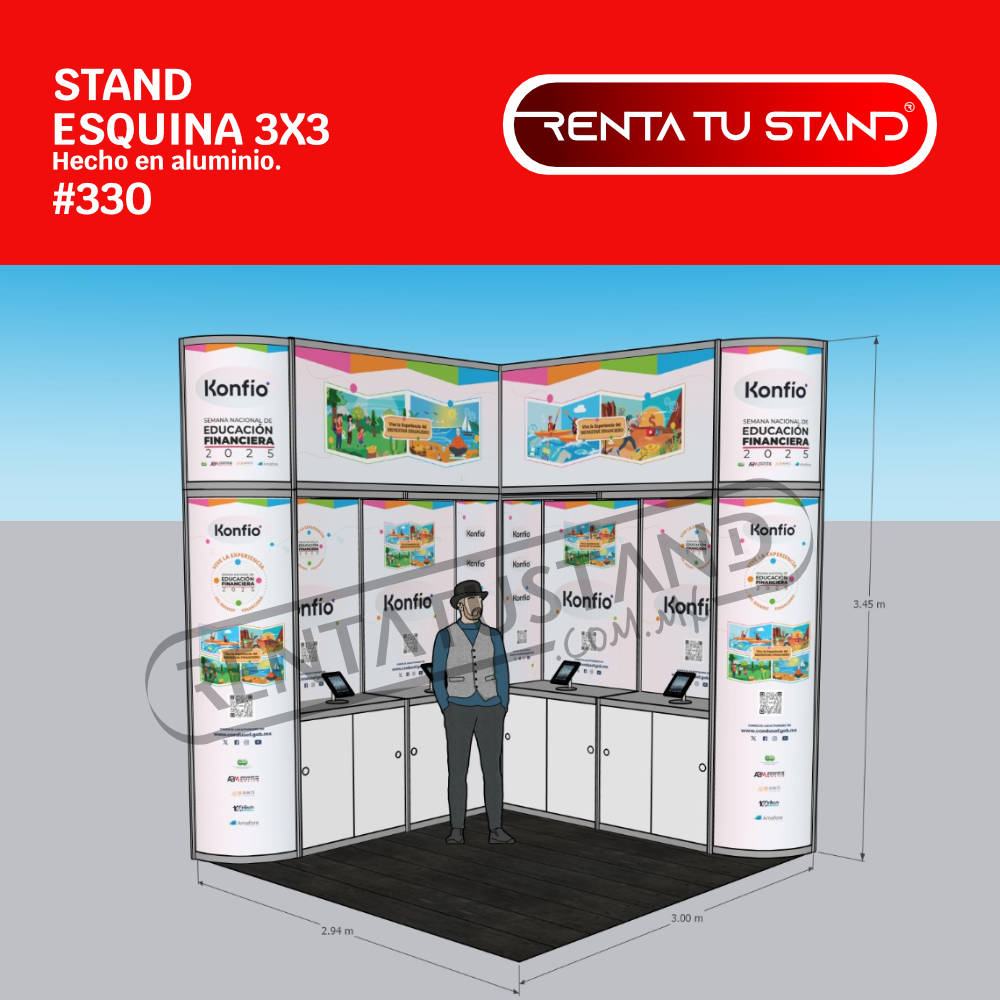 Stand esquina 3x3 #330