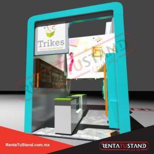 Renta de Stand 6x3 doble piso en pasillo #c630