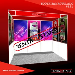 Renta Stand Institucional rotulado 3x2