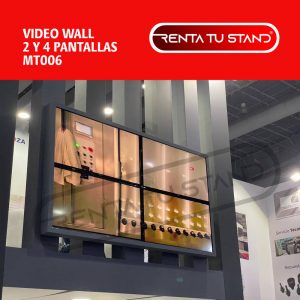 Renta de Video Wall de 2 y 4 pantallas