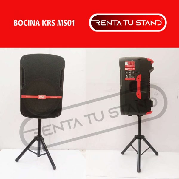 Renta de bocina de sonido KRS con micrófono alámbrico