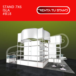 #818 stand isla aluminio 7x6