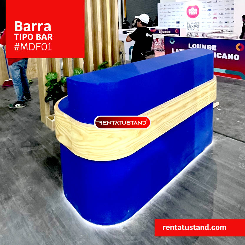 Barra Tipo Bar Curva #MDF01