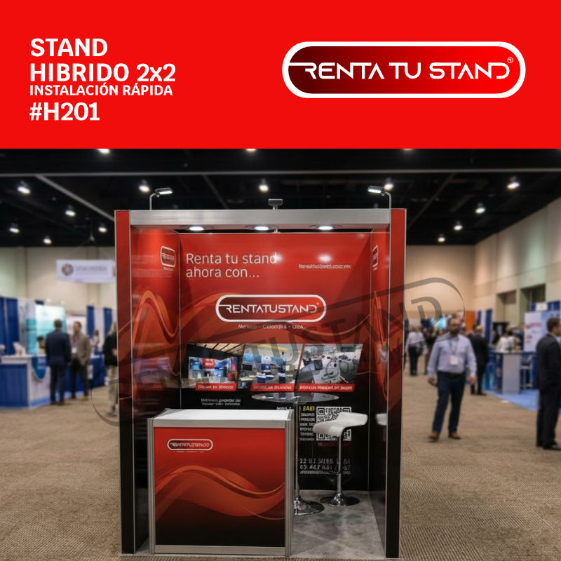 Stand hibrido 2x2 cajon H201