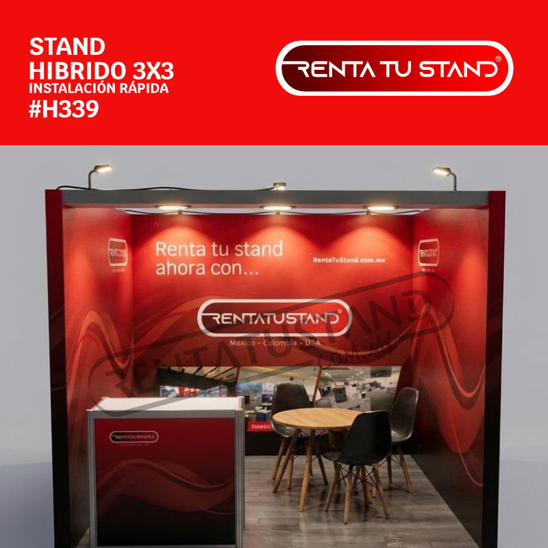 Stand hibrido cajón 3x3 h339